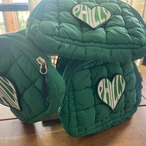Green Quilted Fanny Pack